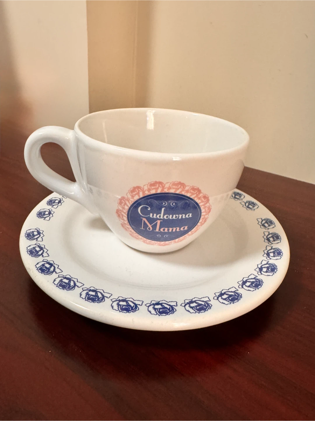 Ceramic Coffee Cup and Saucer Set
