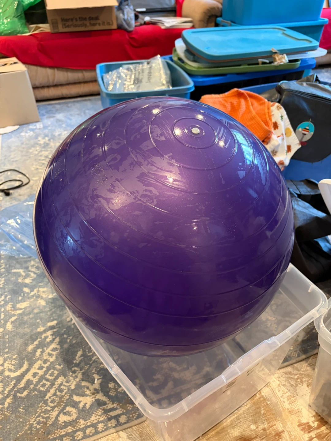 Purple Exercise Ball - photo 3