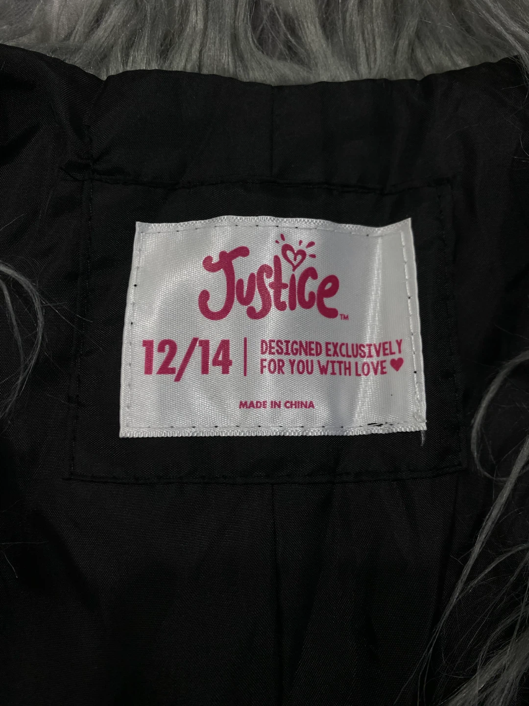 Justice Faux Fur Ombre Vest Size 12/14 - photo 2