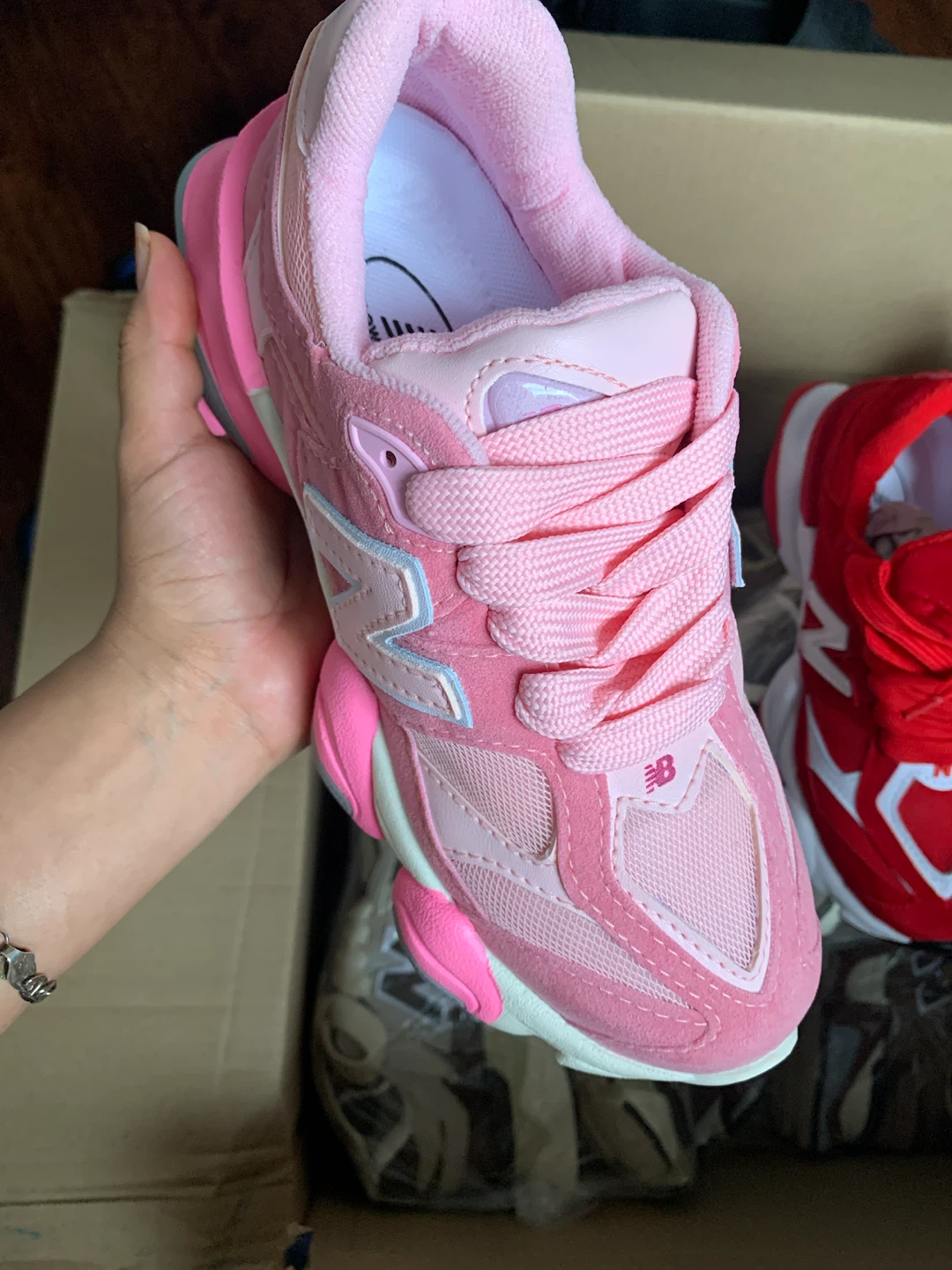 New Balance 9060 Pink Sneakers - photo 3
