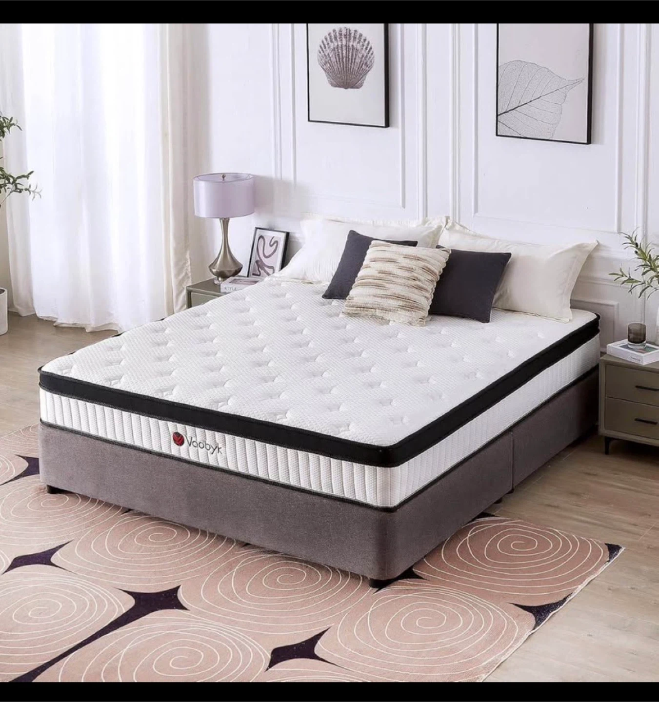 Vaobyk Mattress 12 inch Hybrid memory foam mattress Full