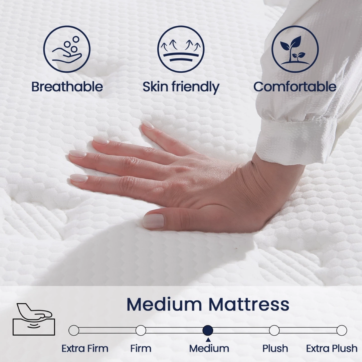 Crayan Full Mattress, 10 Inch Hybrid Mattress in a Box - photo 3