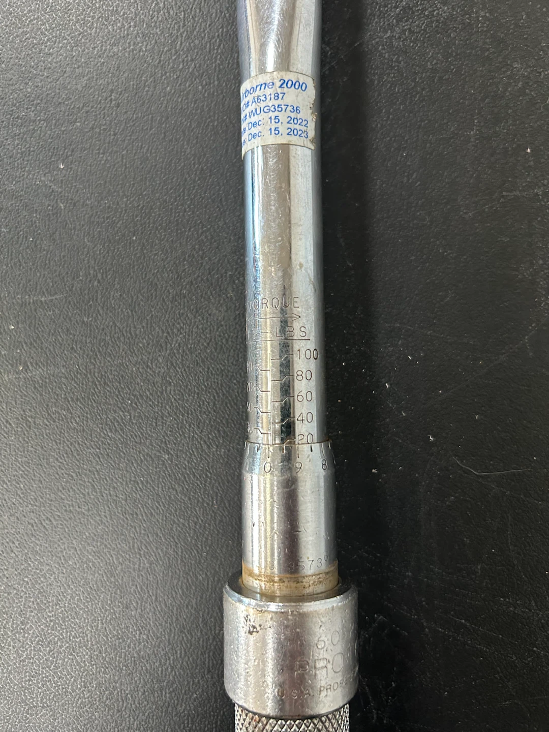 Proto 3/8" Drive Torque Wrench 20-100ftlb - photo 2