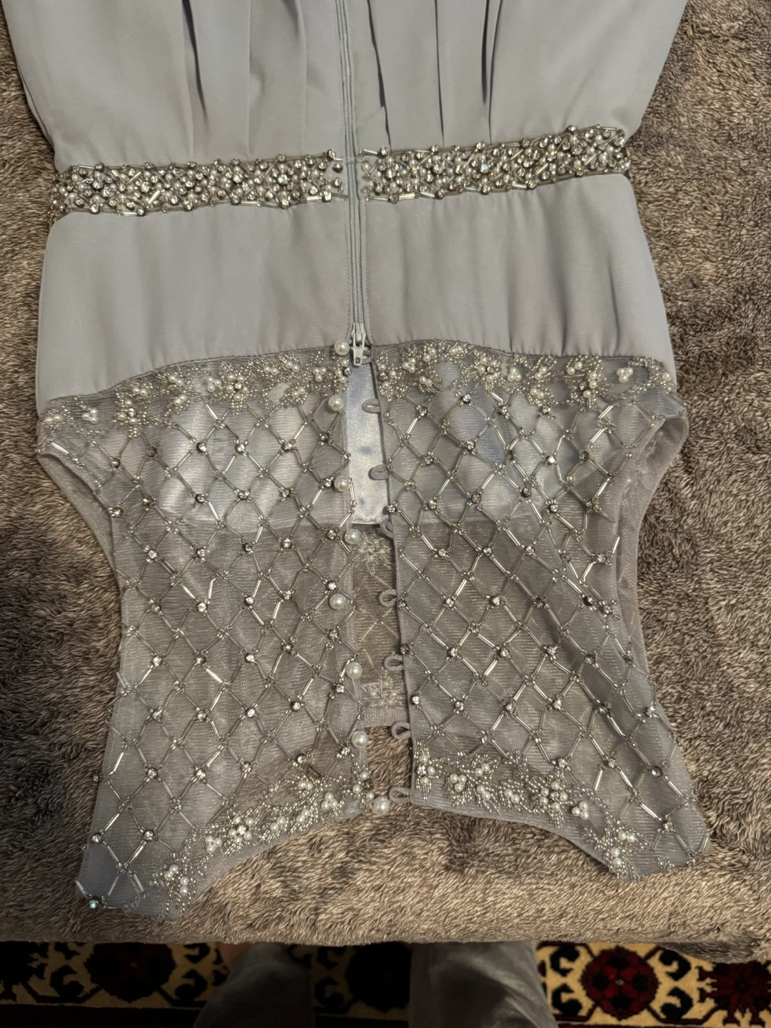 Light Blue Embellished Dress - photo 2