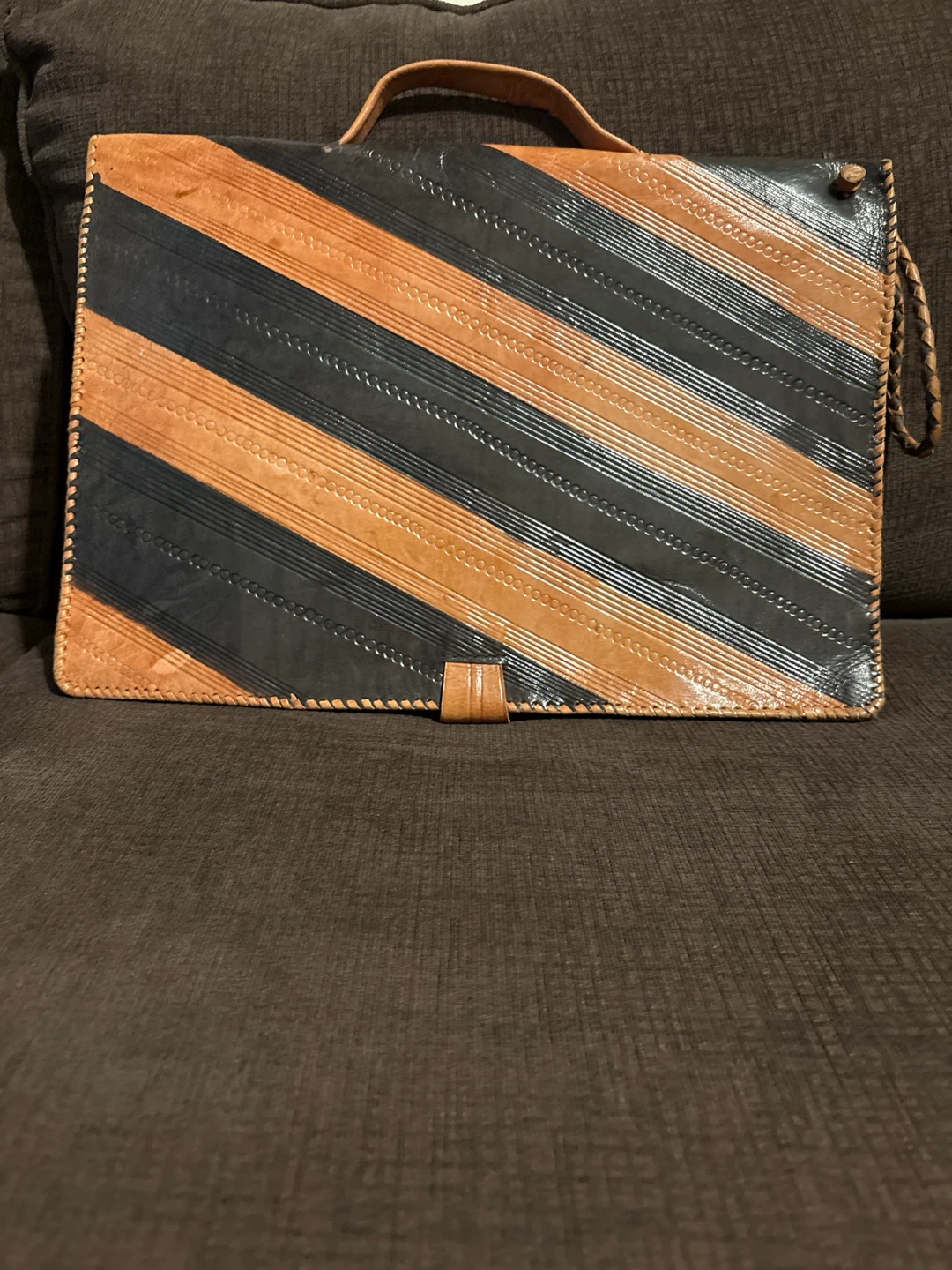 Traditional 100% leather bag from Burkina Faso - photo 2