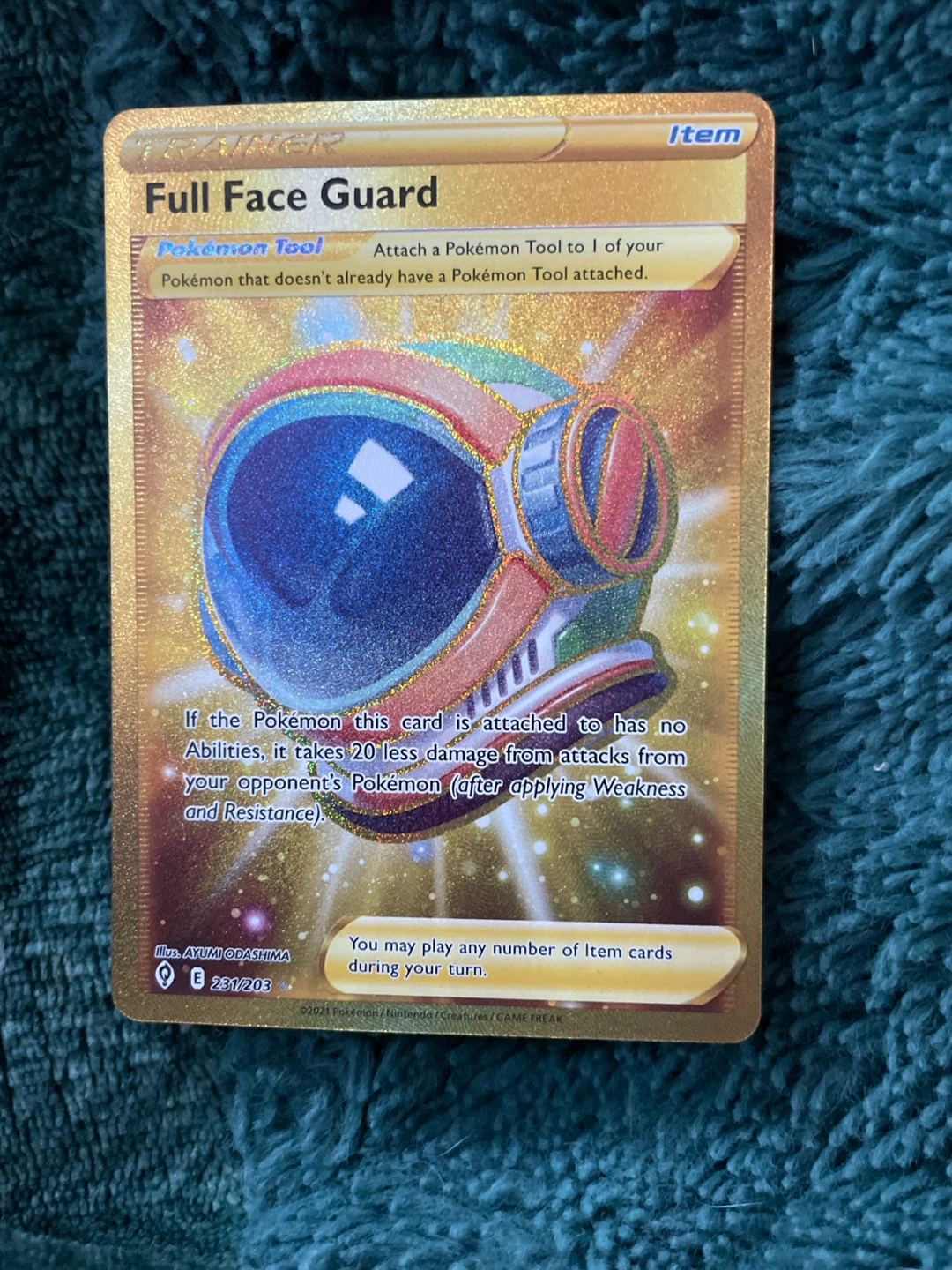 Pokémon Full Face Guard Item Card 231/203
