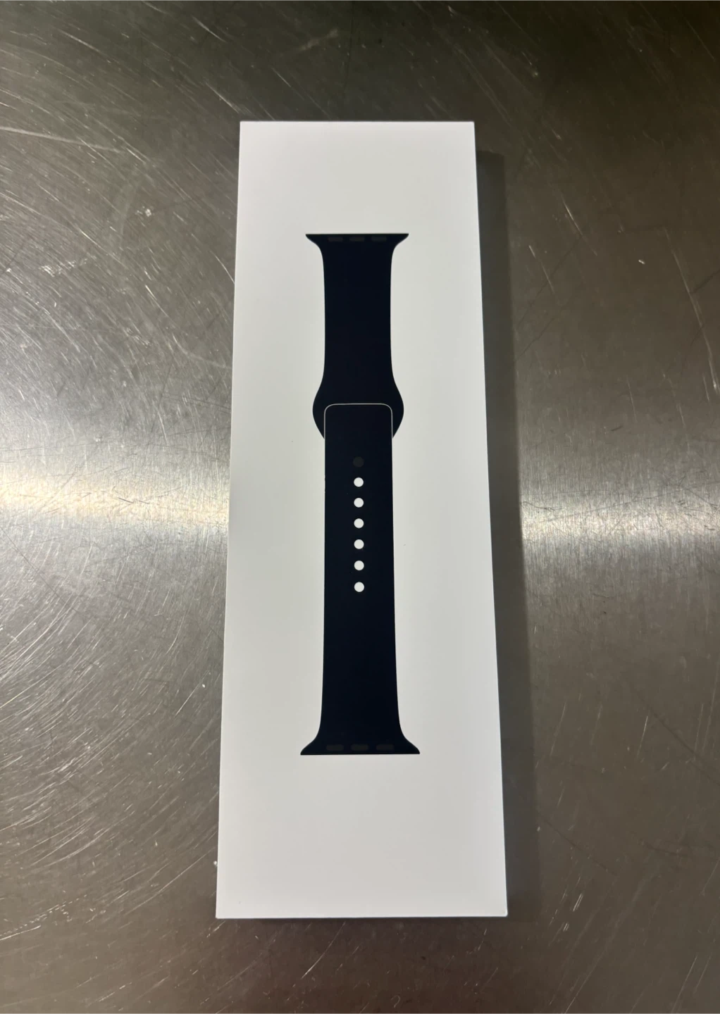Apple Watch Sport Band - Black, Stainless Steel Pin, 46MM M/L.