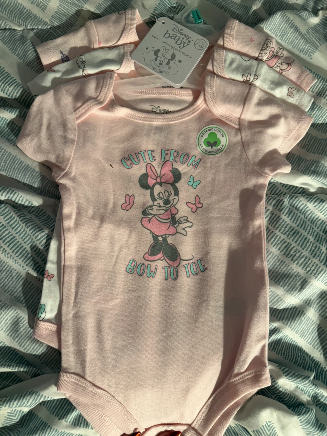Disney Baby Minnie Mouse Bodysuits - 3-6 Months
