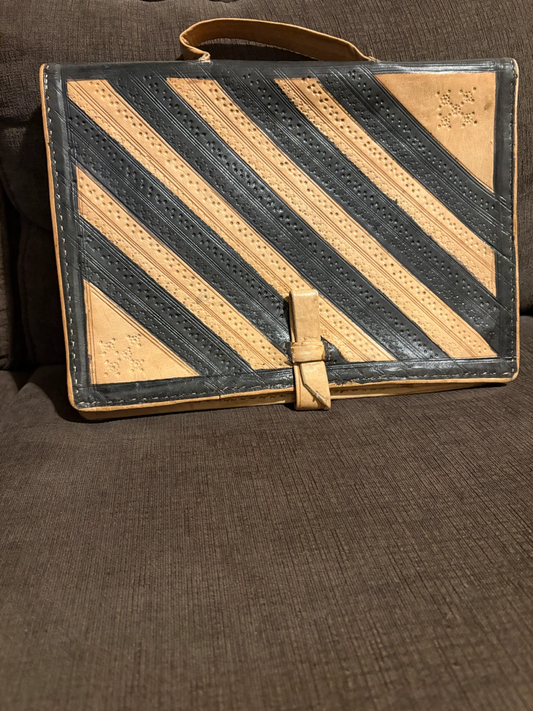 Vintage Leather Portfolio Bag 100% leather