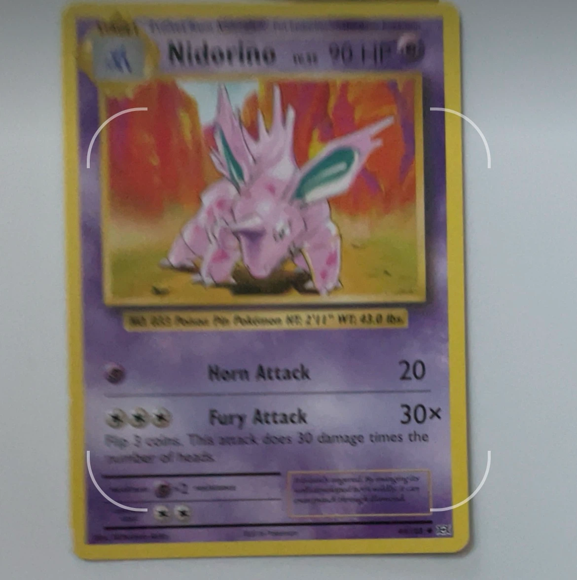 Nidorino Pokémon Card