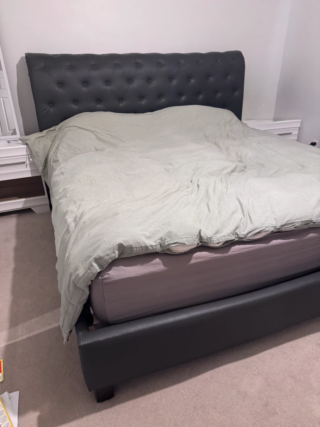 The Brick King Size Tulsa Upholstered Platform Bed - photo 2