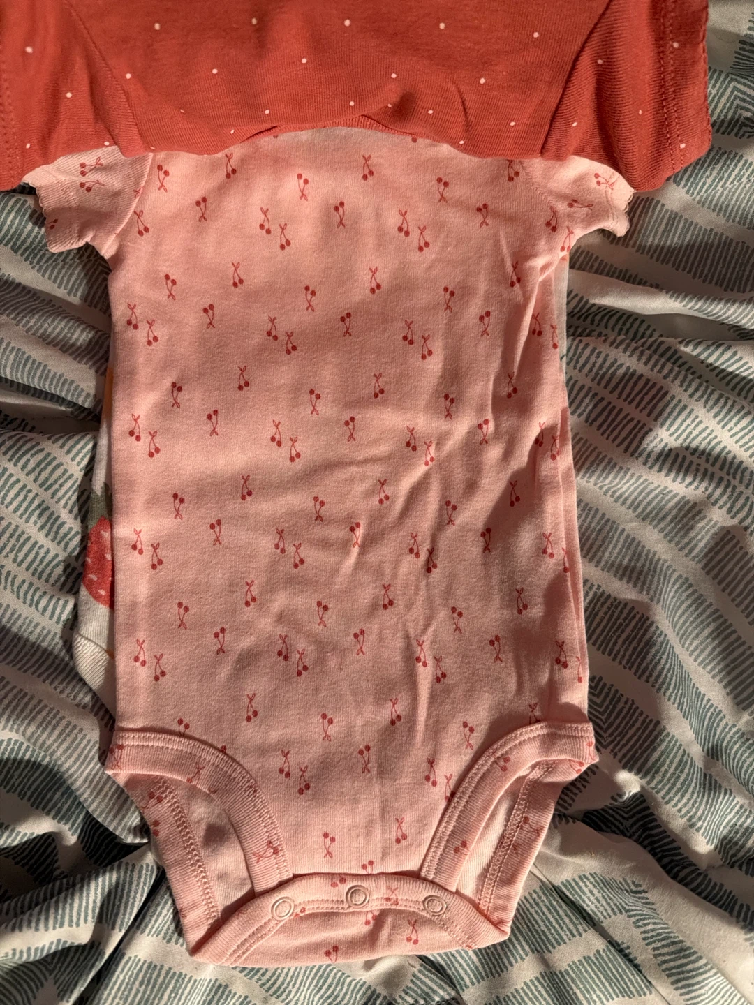 Carter's Baby Bodysuits 3-Pack - Fruit Print & Dots - photo 2