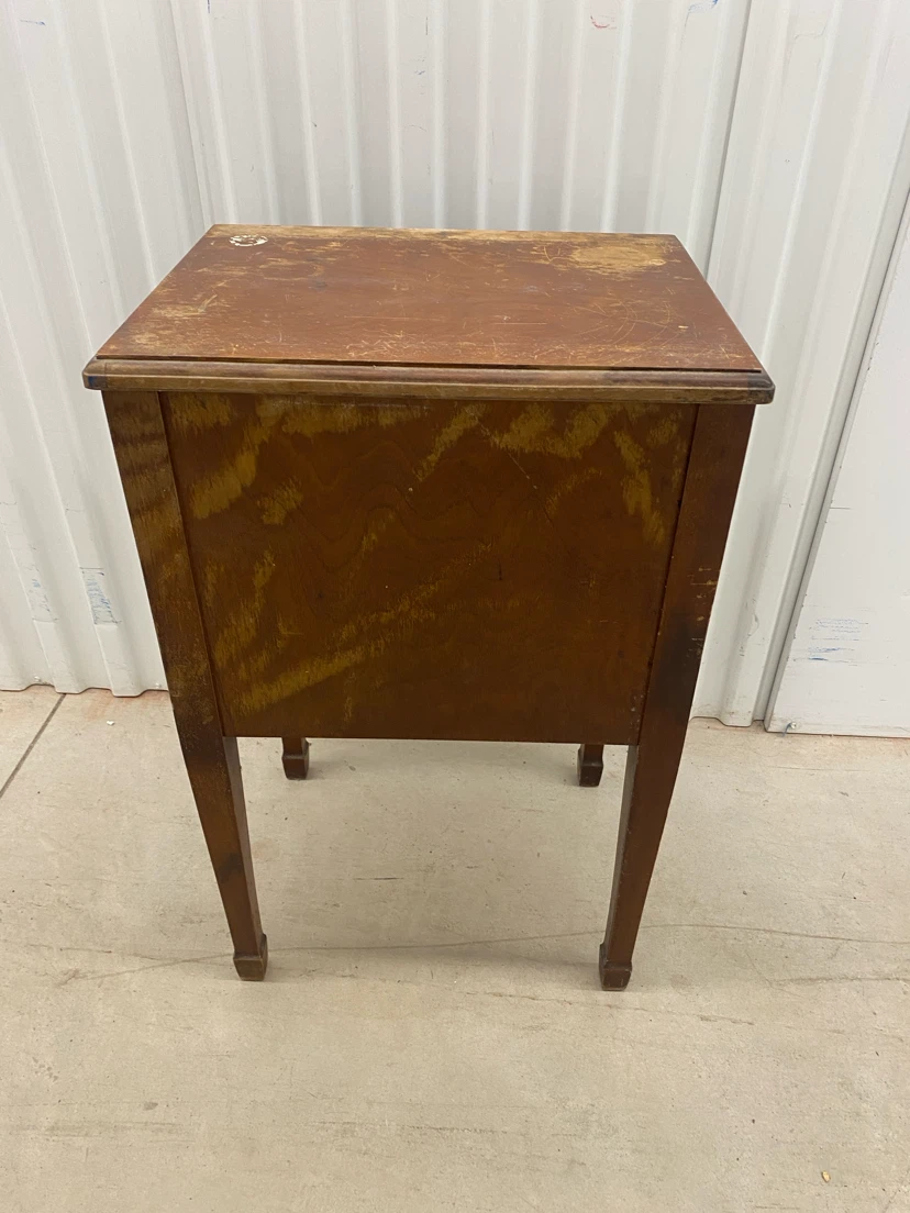 Antique Wooden Side Table with Drawers - photo 4