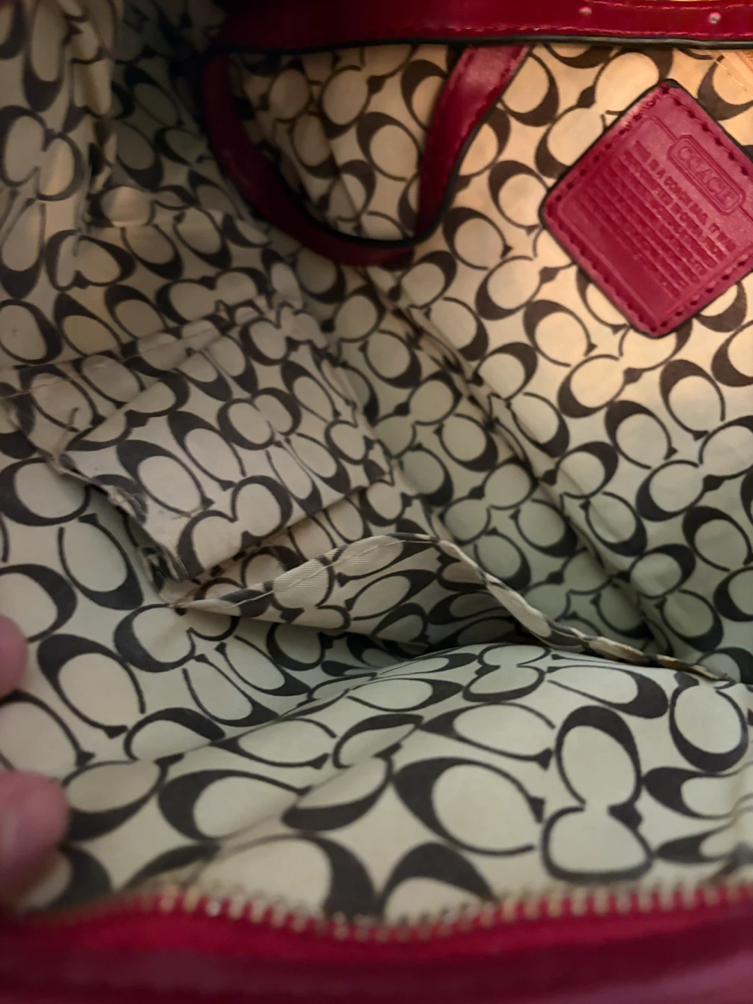 Coach Canvas Signature Tote Bag with Leather Trim - photo 5