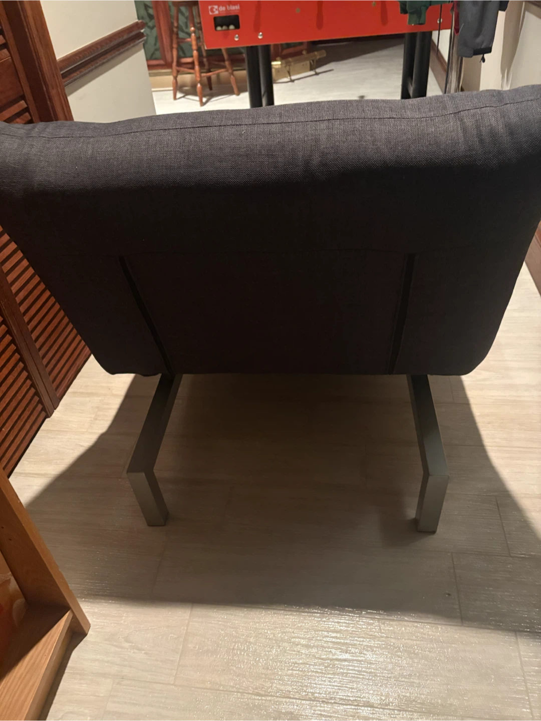 Dark Grey Tufted Chaise Lounge - photo 5