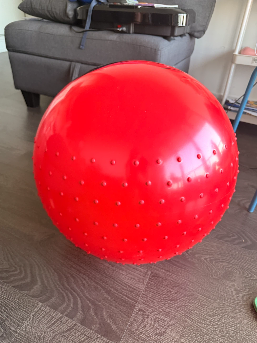 Red Inflatable Ball with Face - photo 2
