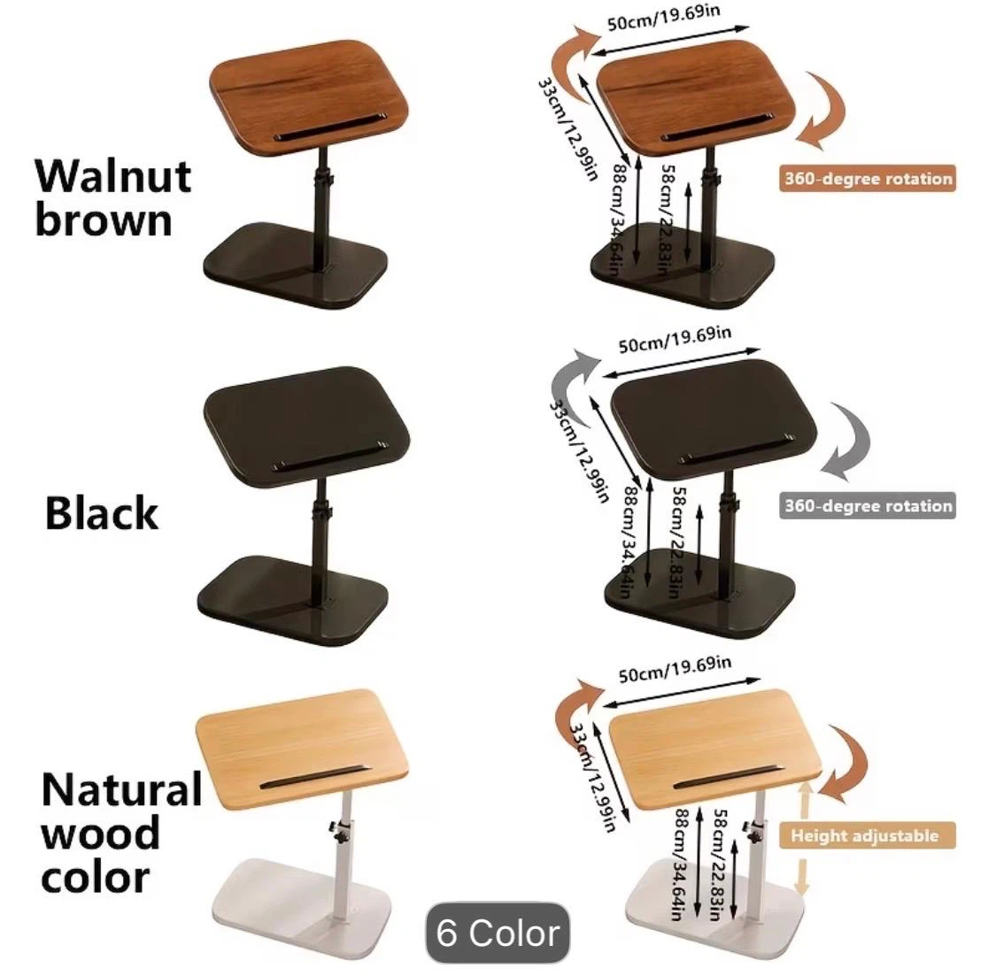 Adjustable Laptop Table with 360 Rotation - photo 5