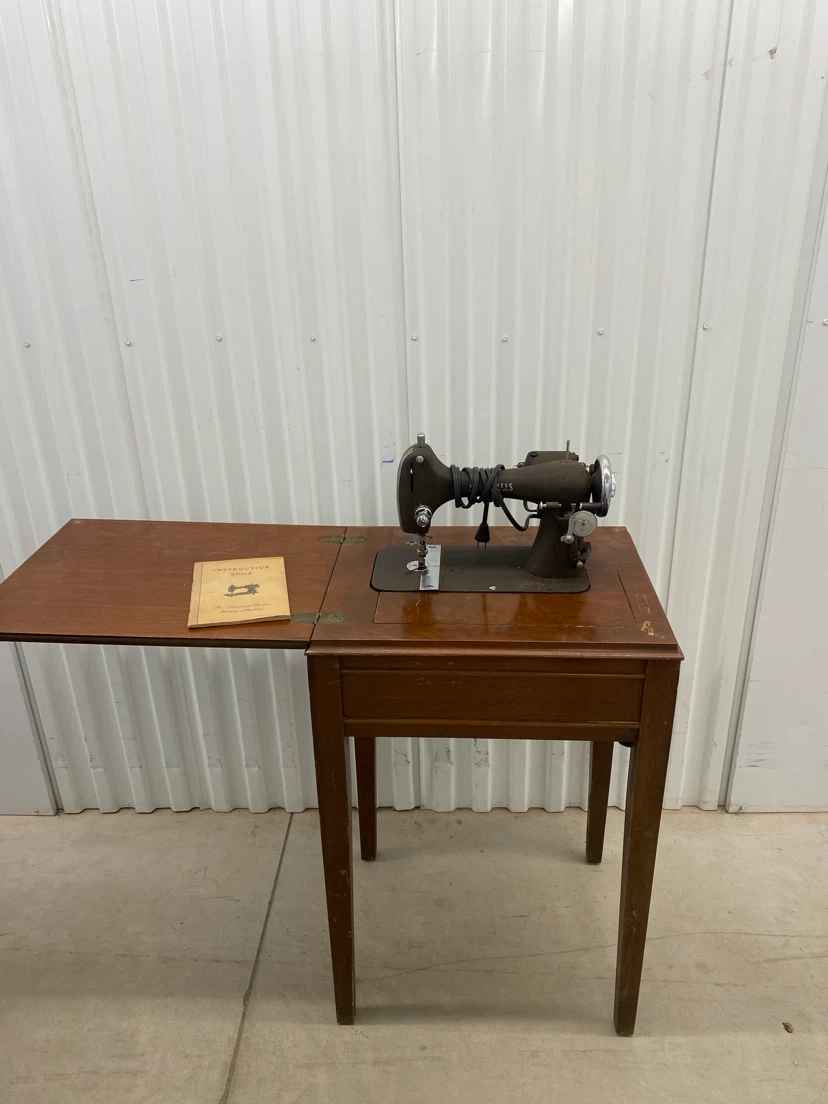 Vintage Necchi sewing machine.