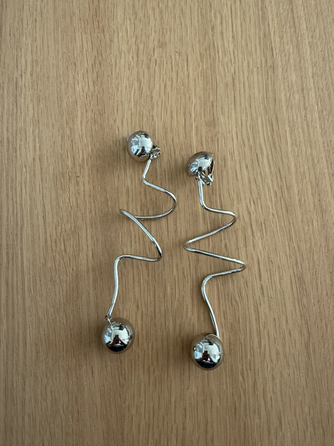 Futuristic Clip On Earrings