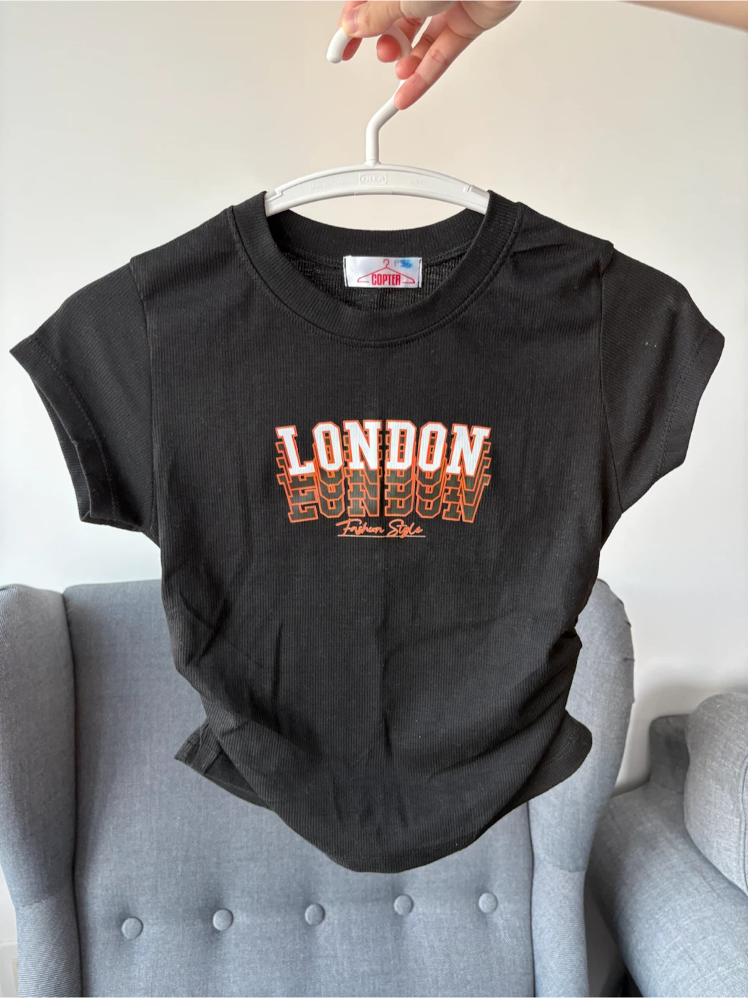 Copter Black London Fashion Style T-Shirt