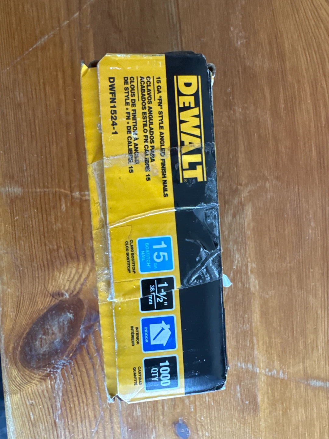 DEWALT 15 GA FN Style Angled Finish Nails - 1-1/2 inch - photo 2