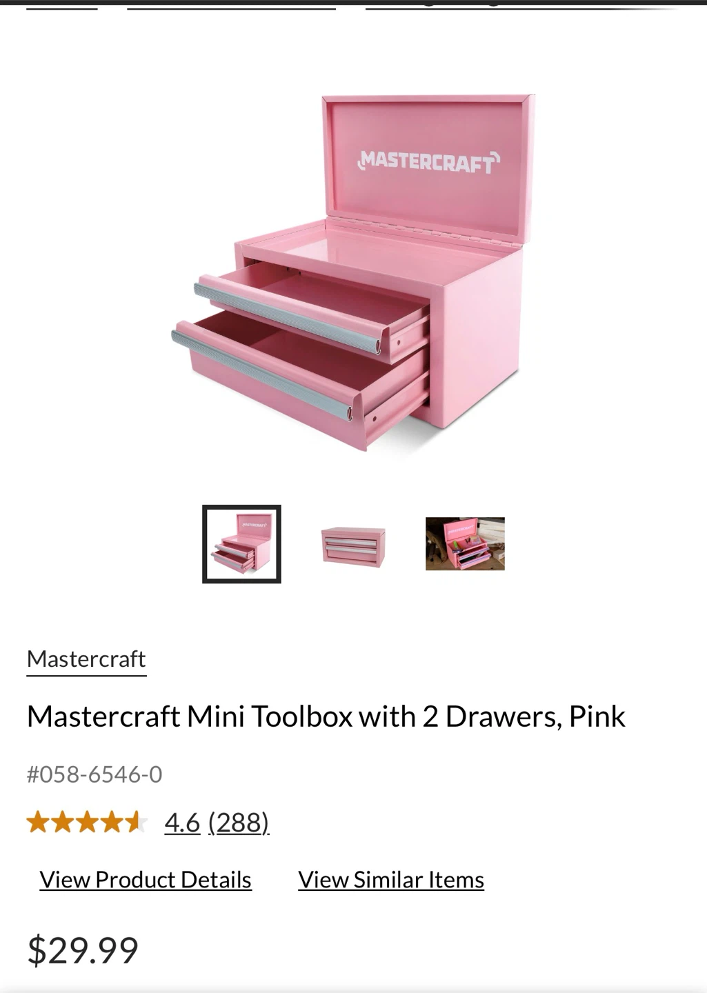 🩷 Mastercraft Mini Toolbox 🩷 - photo 2