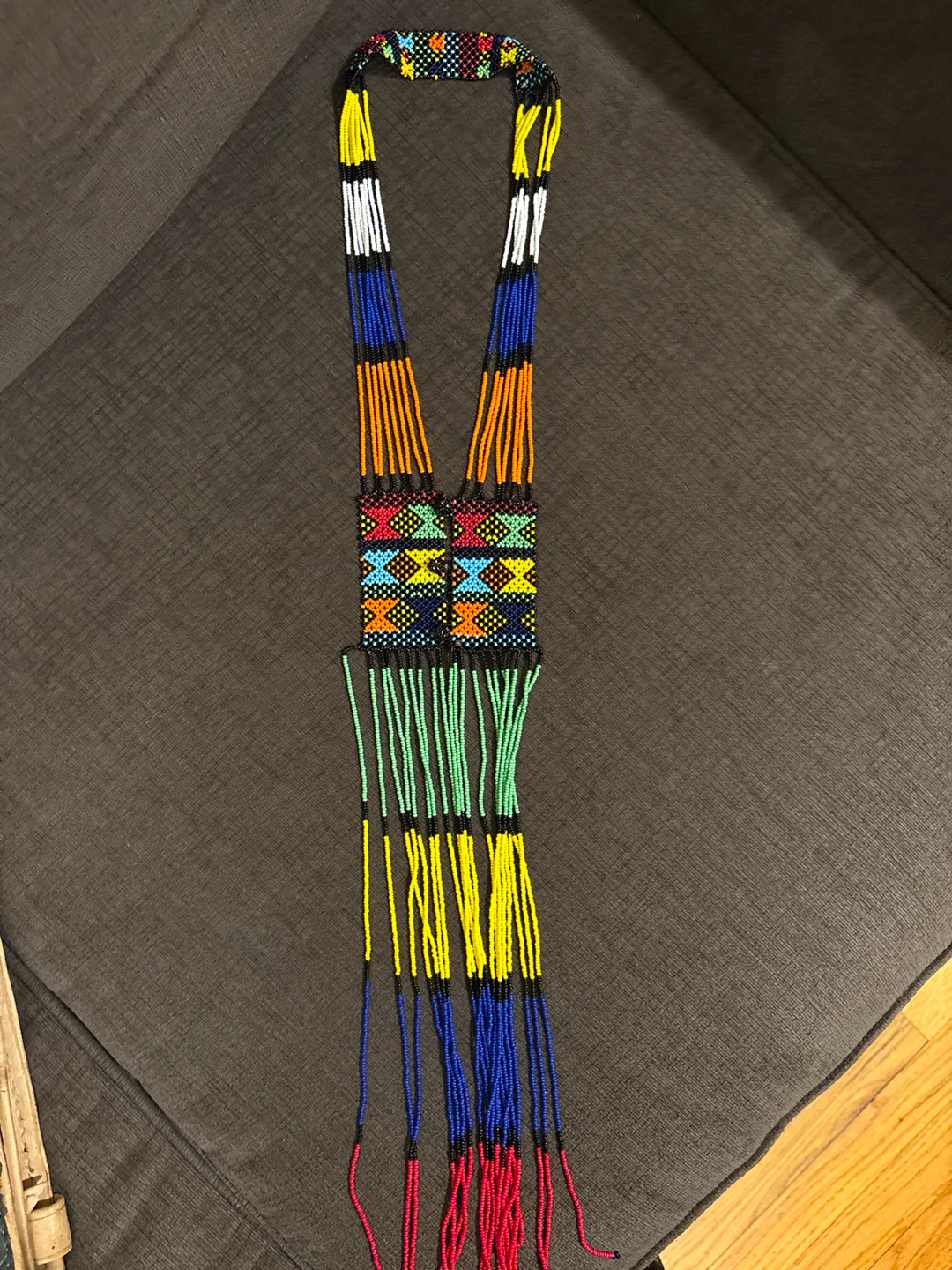 Manmade traditional beaded necklace