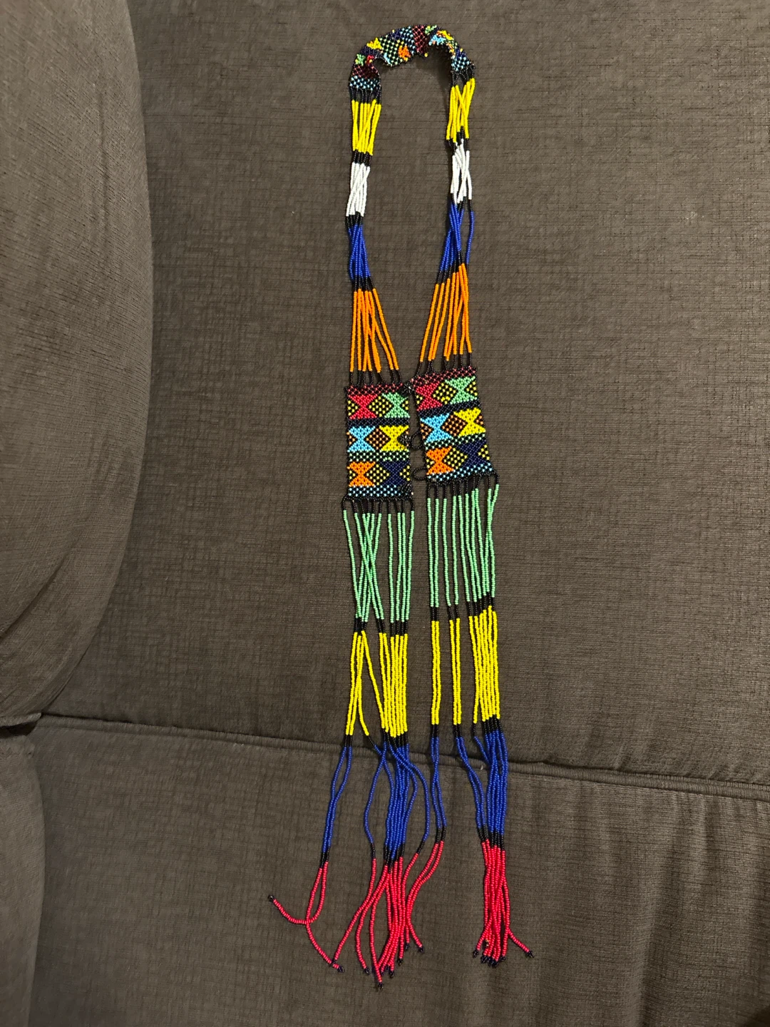 Manmade traditional beaded necklace - photo 2