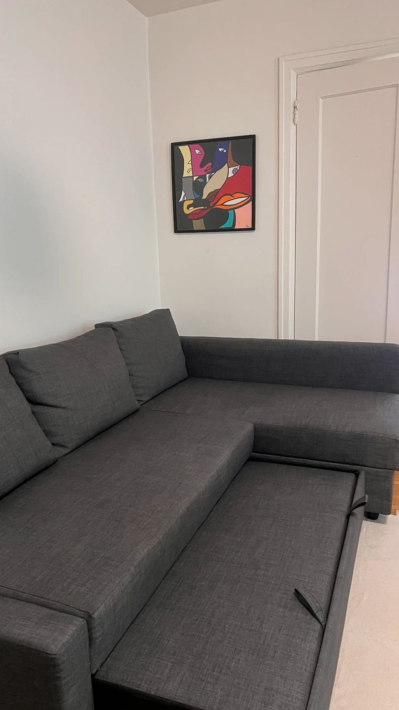 IKEA Sectional Sofa Bed with Storage - Dark Grey - photo 2