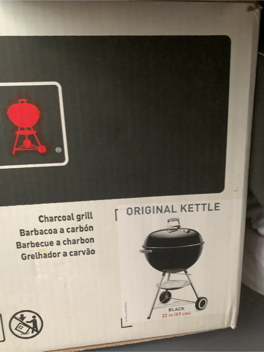 Weber Original Kettle Charcoal Grill - Black (22 inch)