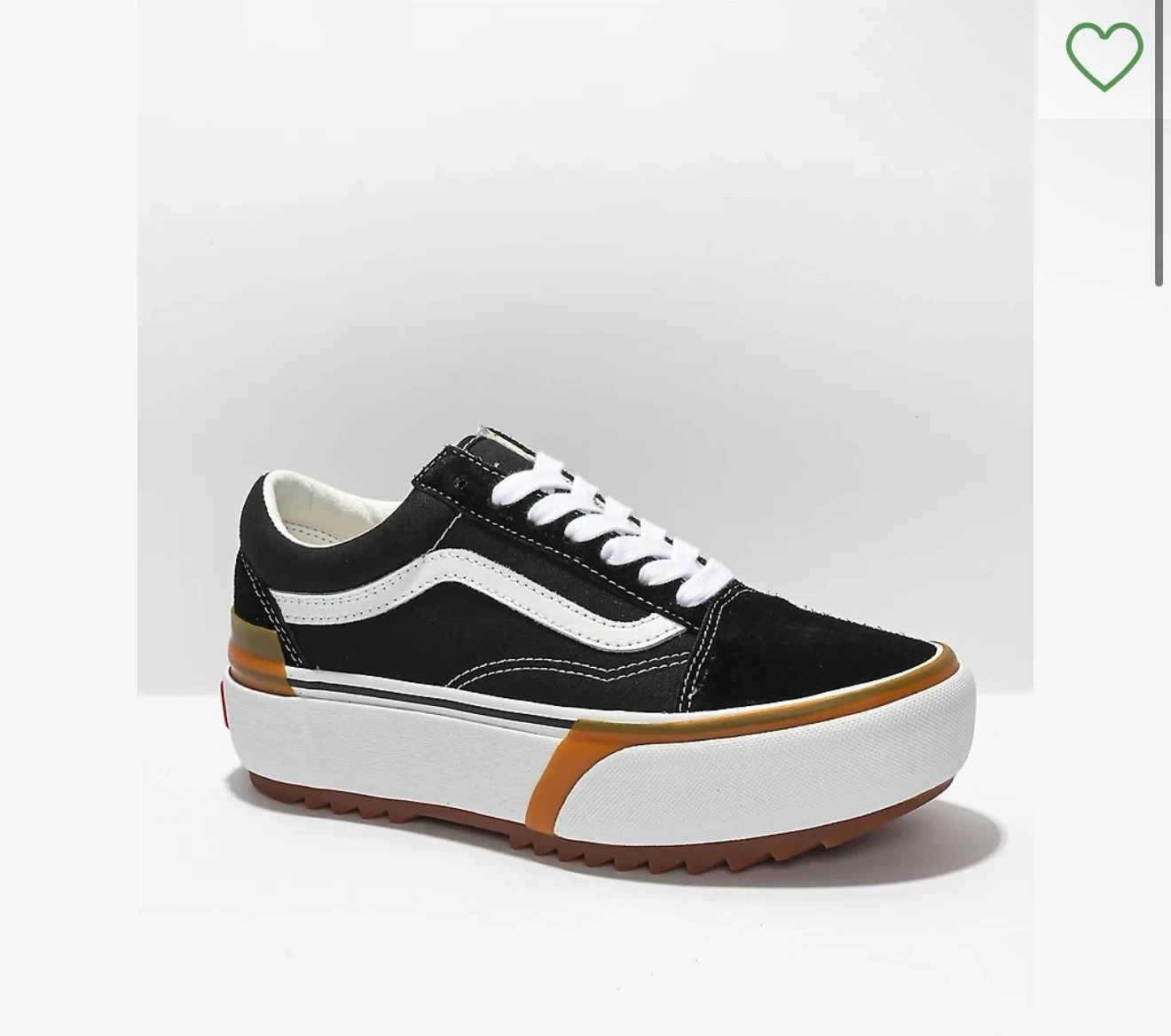 Vans Old Skool Platform "Stacked" Black White Shoes
