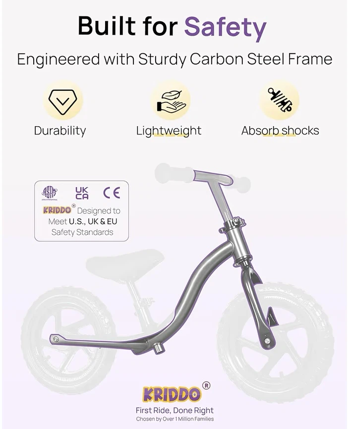 Kriddo toddler balance bike - photo 3