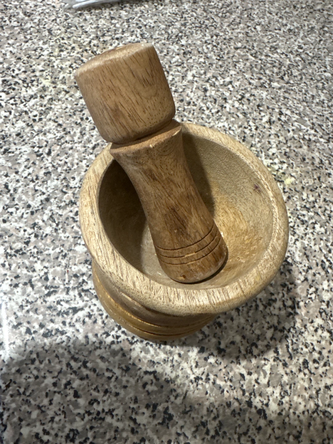 Wooden Mortar and Pestle