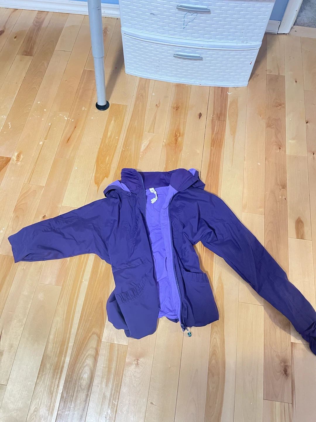 Purple Hooded Jacket