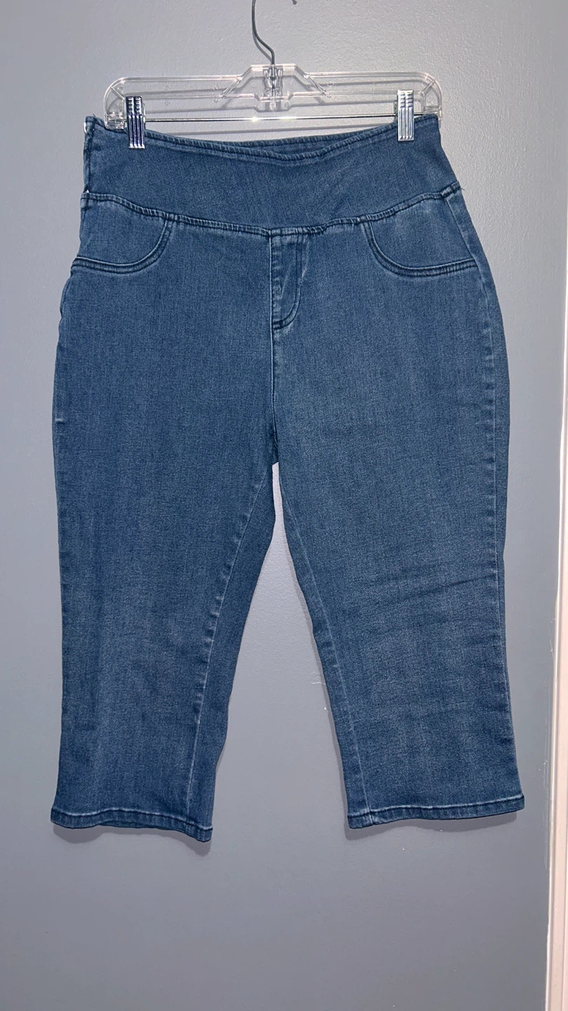 Women's Blue Denim Capris - photo 2