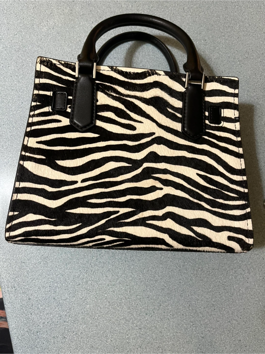 New Michael Kors Zebra Print Satchel Handbag - photo 5