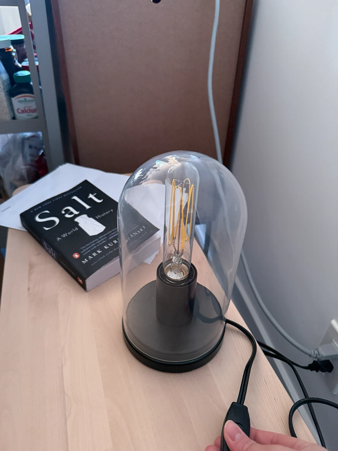 Glass Dome Desk Lamp with Edison Bulb - photo 2
