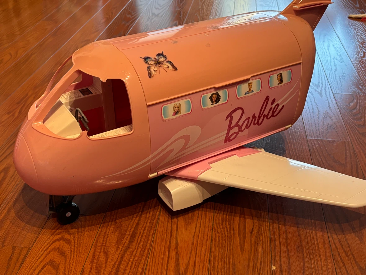 Barbie Pink Airplane Playset with a bit Accessories