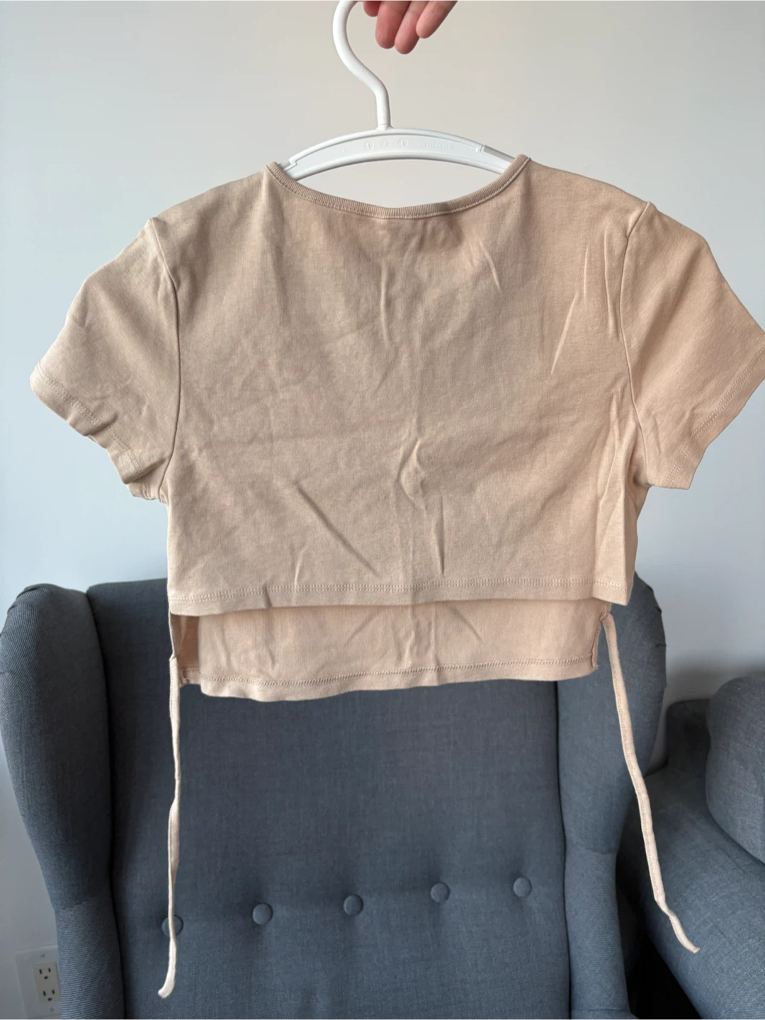 H&M Divided Crop Top - Black & Cream - photo 4