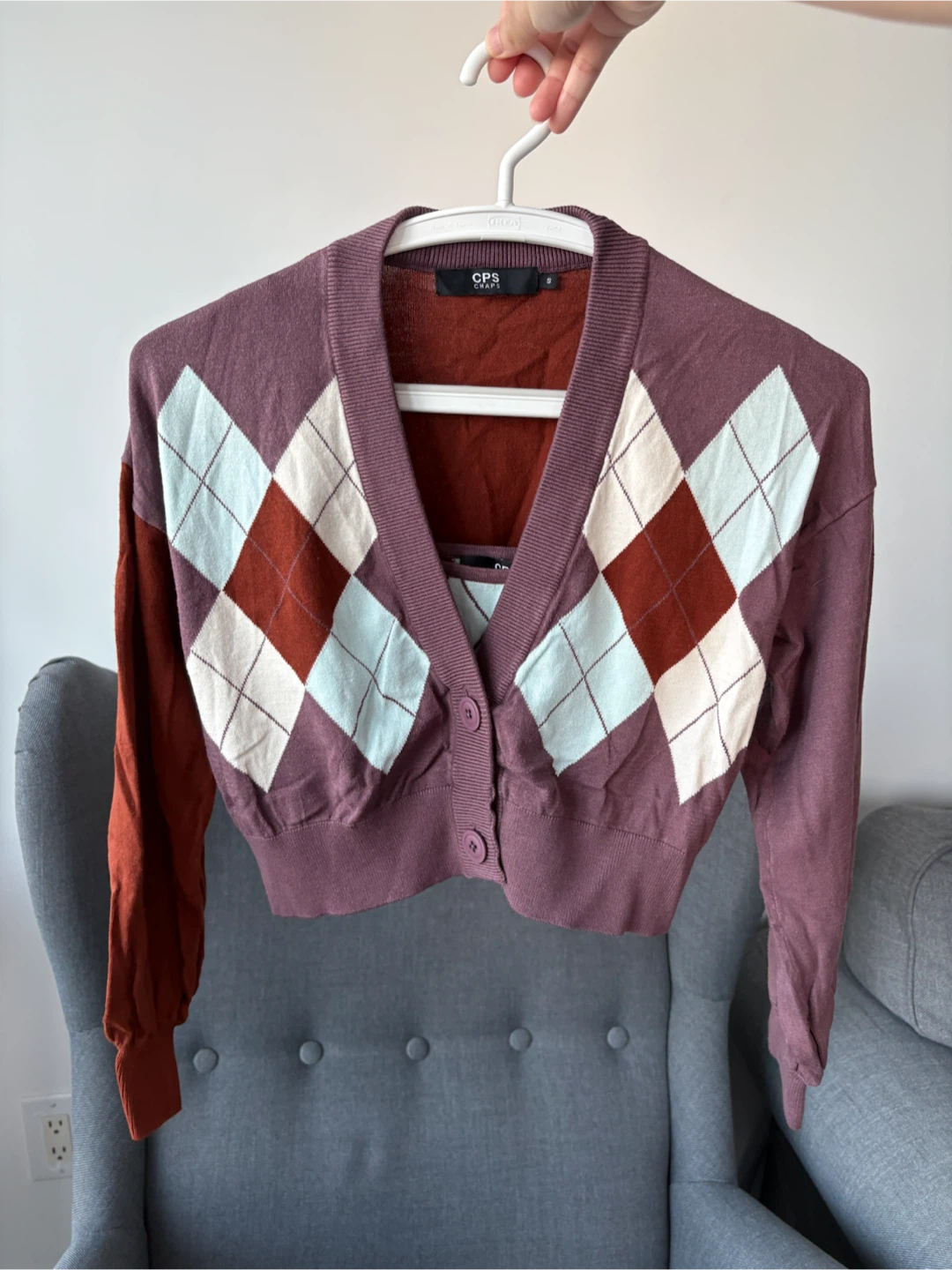 Knit Crop Top & Cardigan Set
