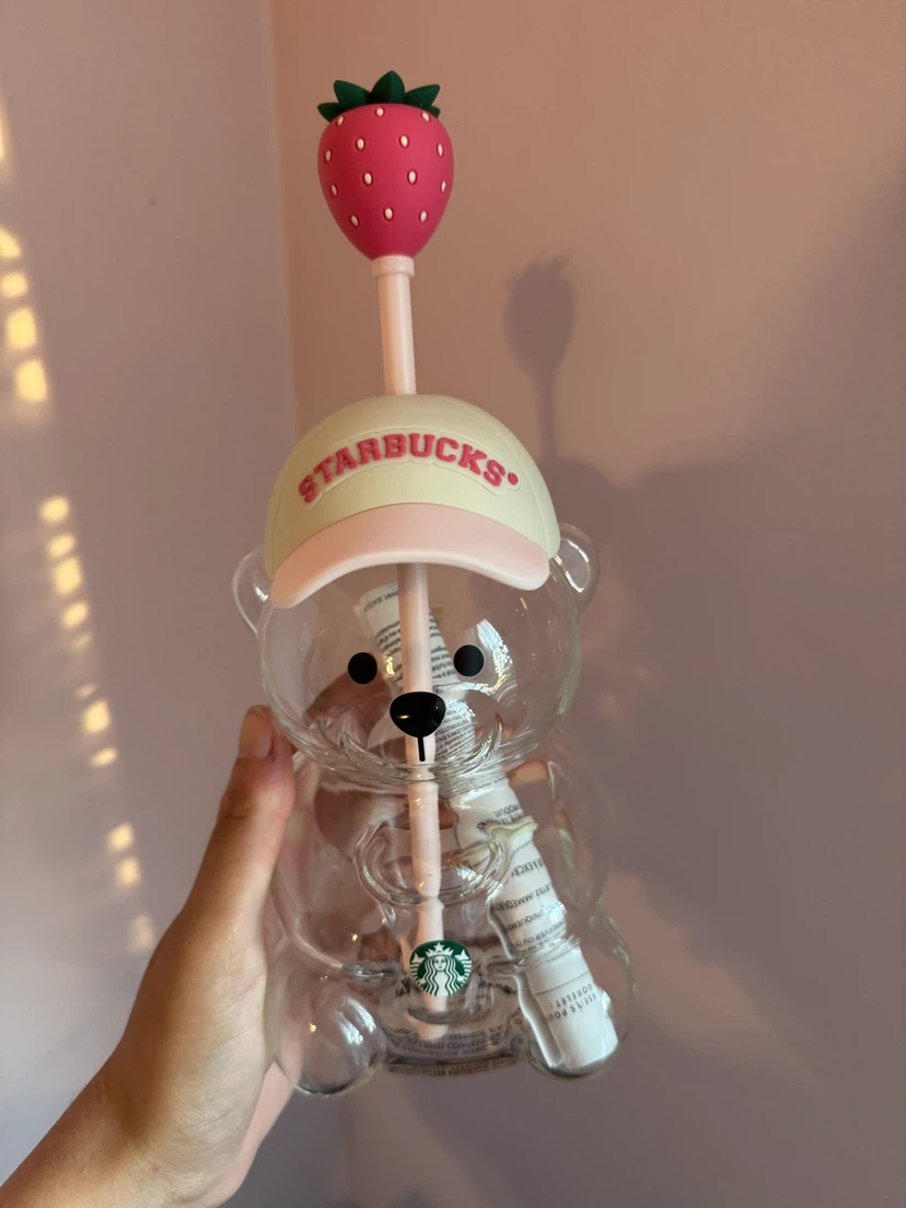 Starbucks Bearista Glass Pink Drink cup - photo 2
