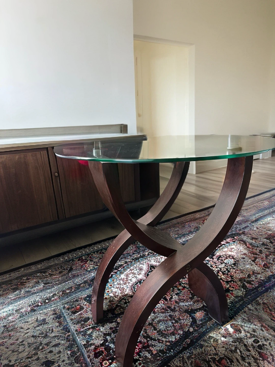 Glass top coffee and end table set