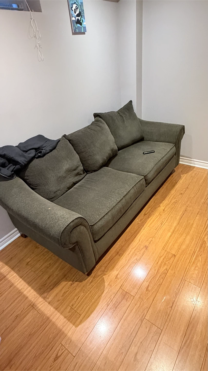 Olive Green Sofa - photo 2