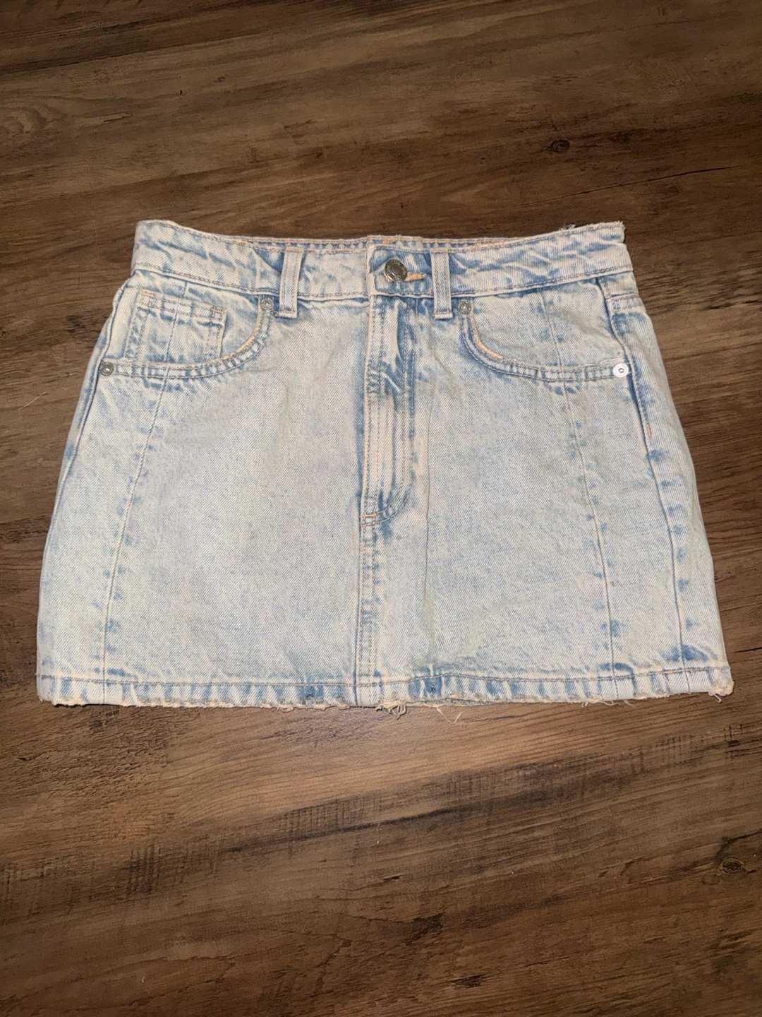Zara Denim Skirt - Light Wash