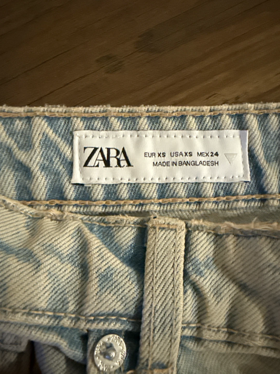 Zara Denim Skirt - Light Wash - photo 3