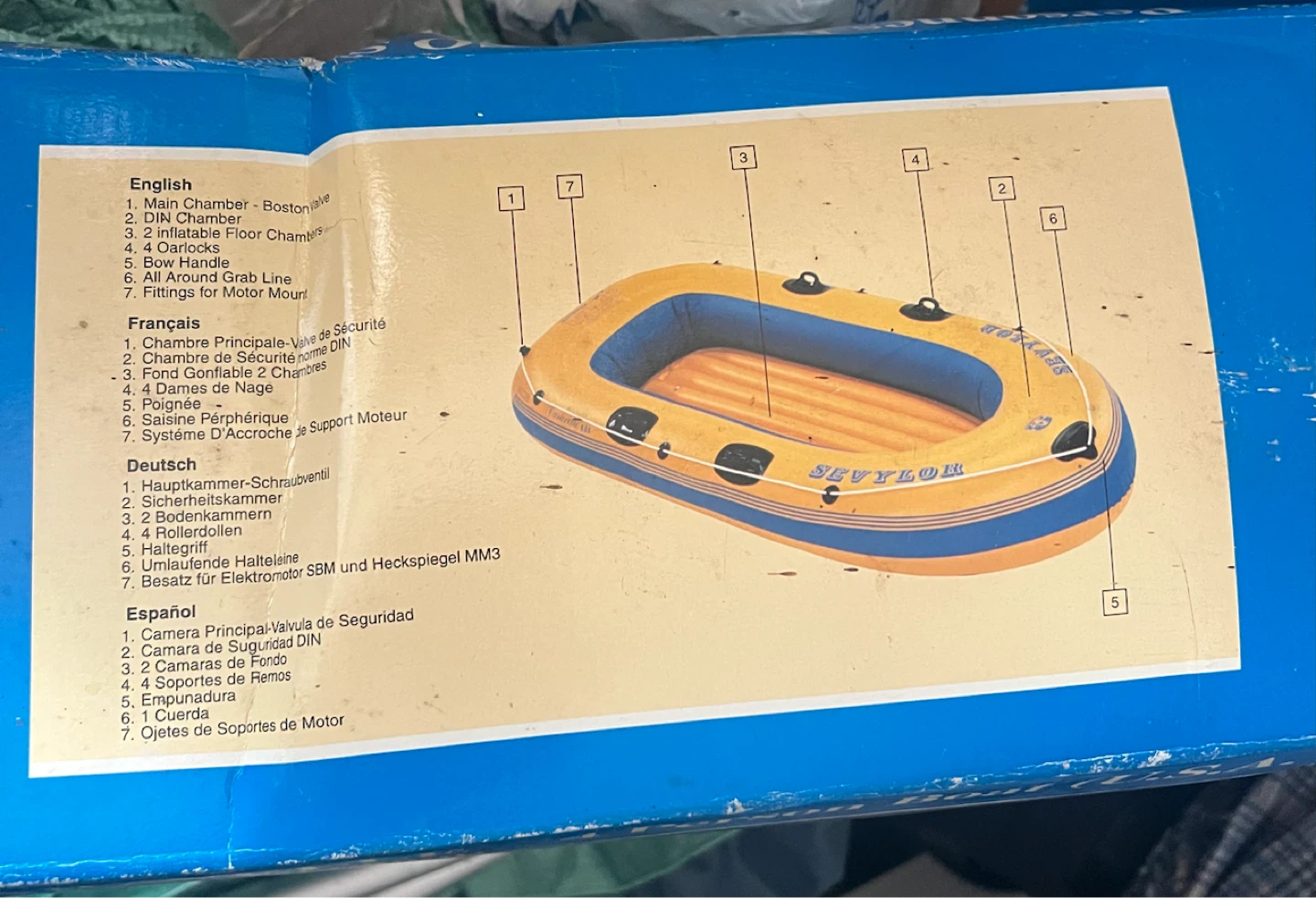 Inflatable Boat 4 Persons NEW FOR SALE - photo 2