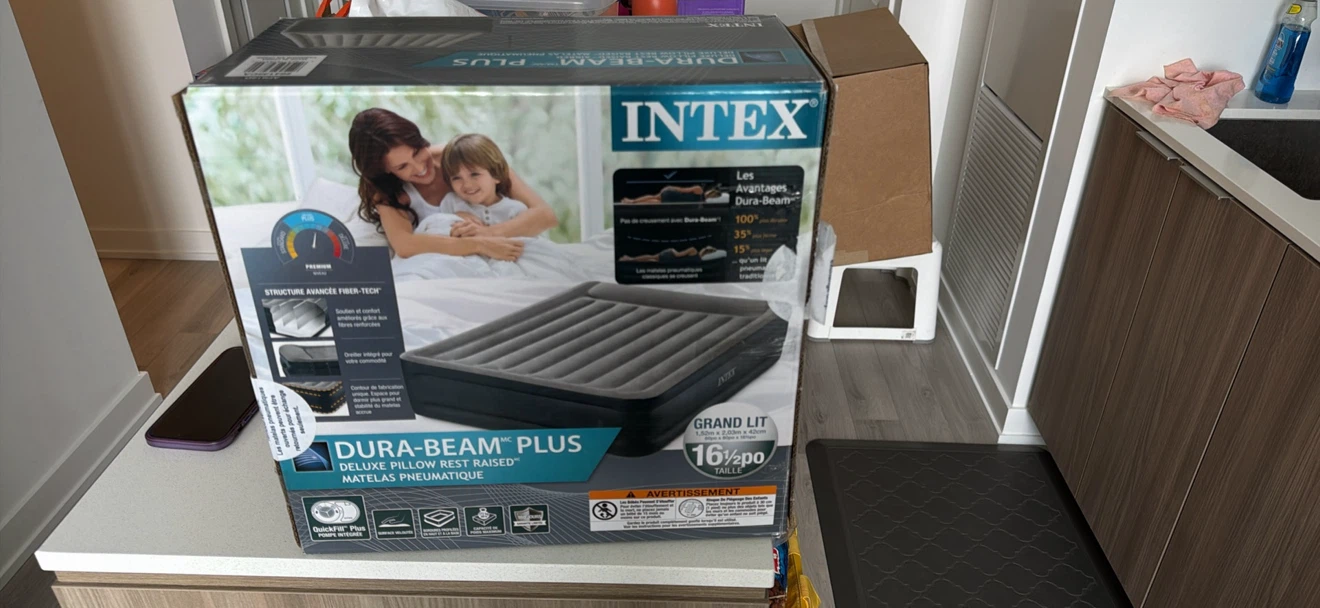 INTEX Dura-Beam Plus Queen Air Mattress 10.5" Height