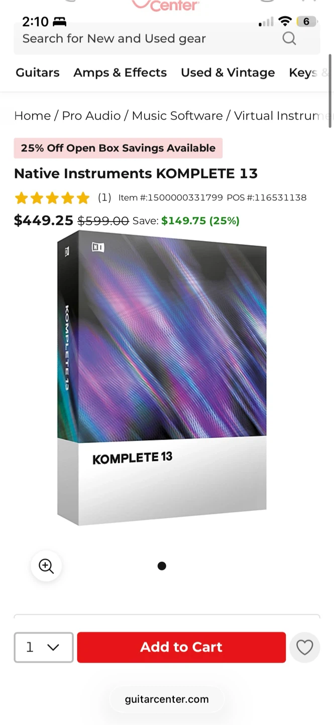 Native Instruments KOMPLETE 13 Software