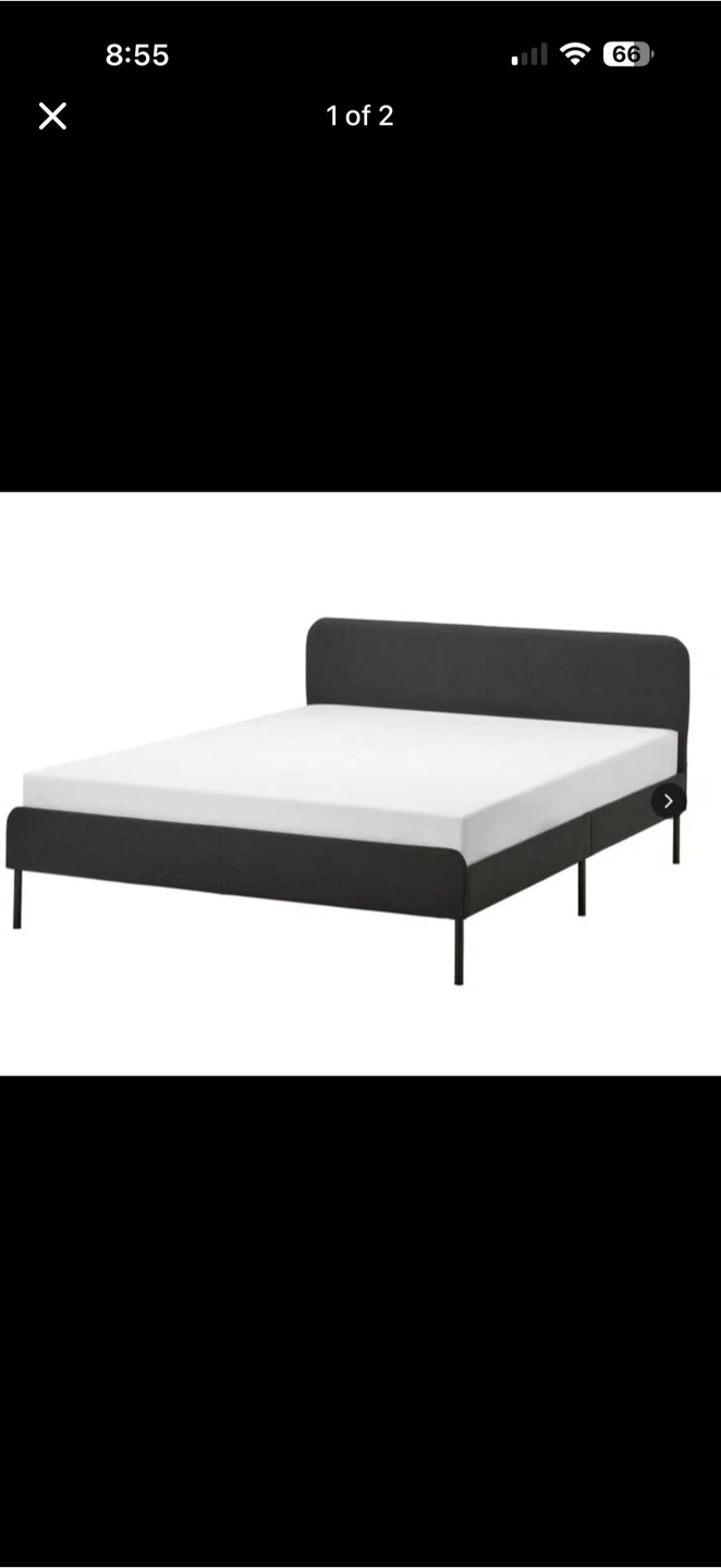 IKEA MALM Bed Frame - Queen - Black-Brown - photo 2