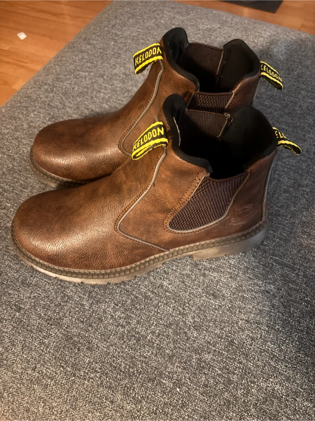 Keldoon Brown Work Boots - Size 9